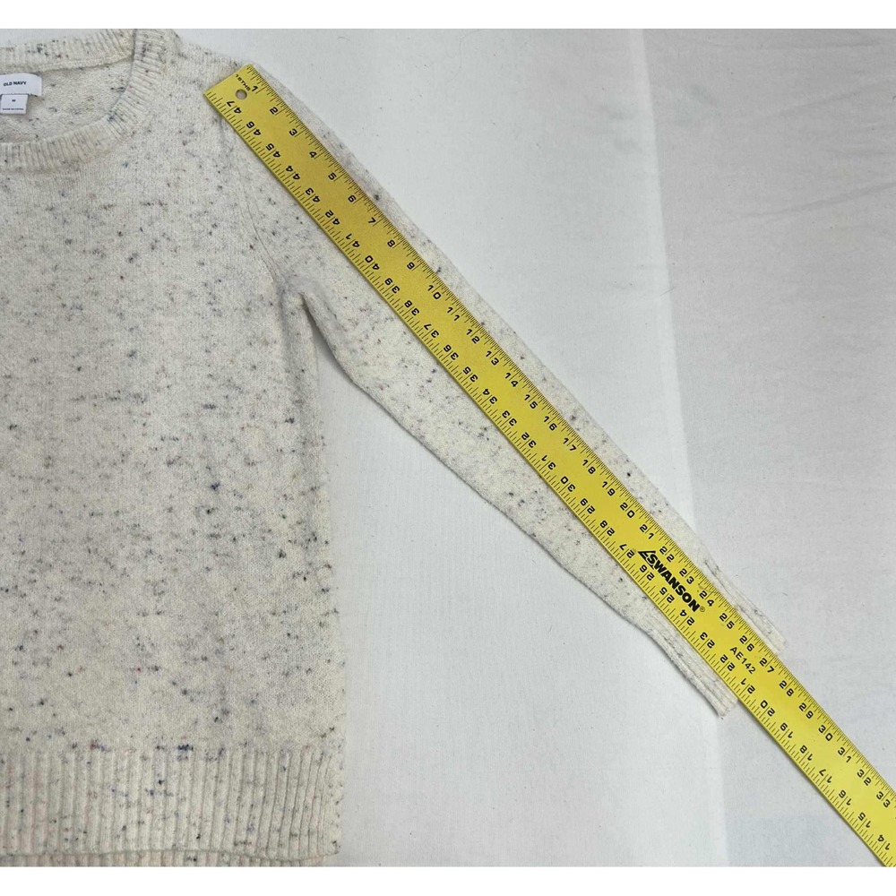 Old Navy Oatmeal Speckled Knit Sweater Womens M - Picture 5 of 8